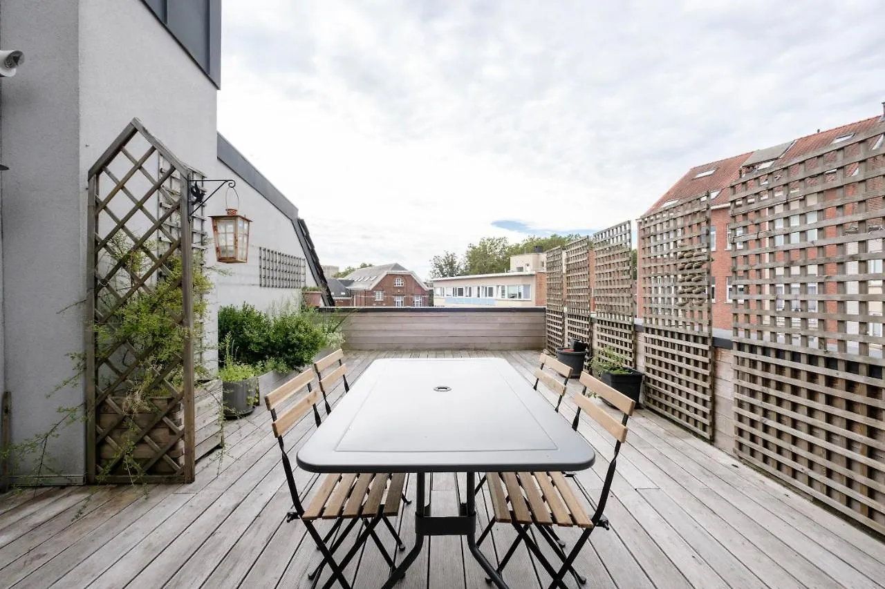 Beautiful Penthouse With Terrace Tour & Taxis Apartman Brüsszel