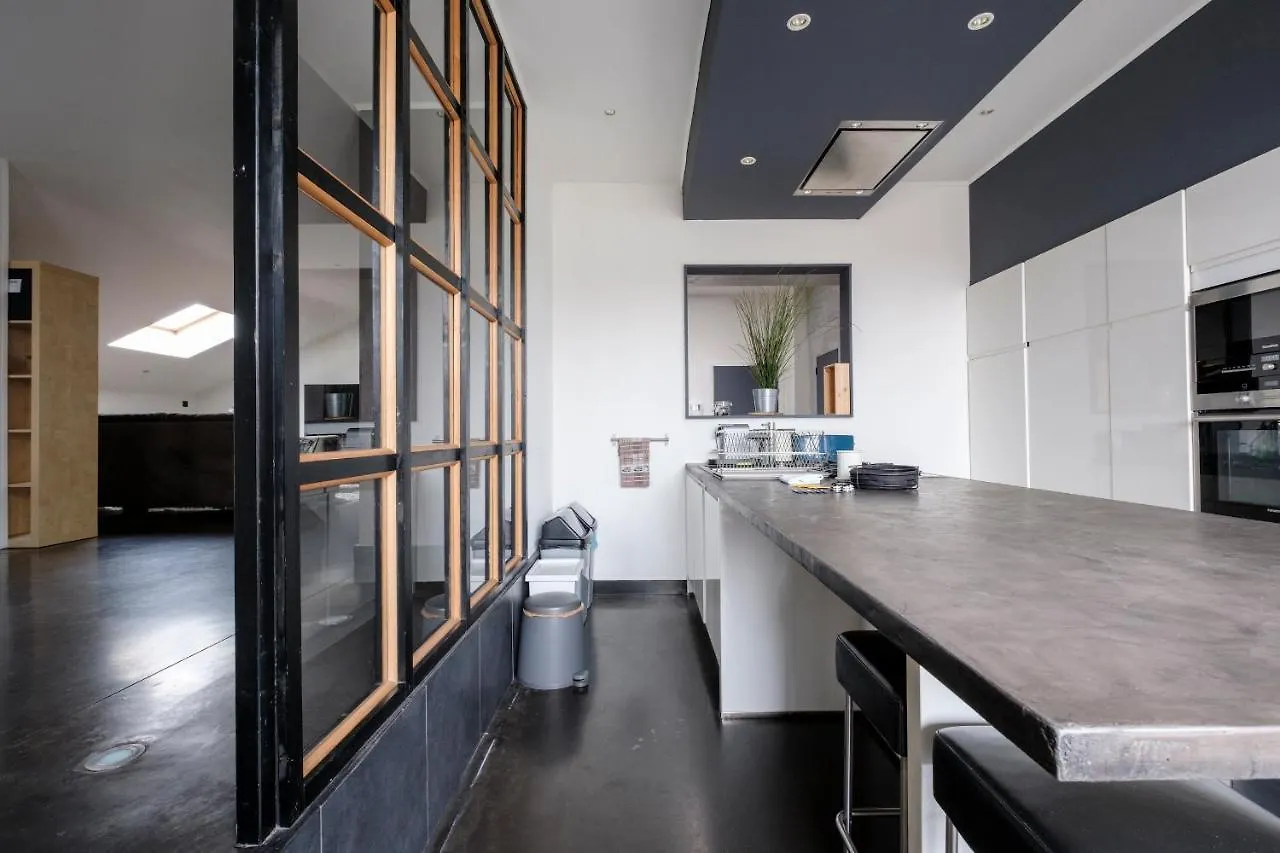 Beautiful Penthouse With Terrace Tour & Taxis Daire Brüksel
